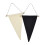 2 stuks badge brooch met wimpel, zwart S 6
