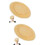 2pcs Apricot Sinamay Cocktail Hat Base Millinery DIY Craft 7