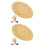 2pcs Apricot Sinamay Cocktail Hat Base Millinery DIY Craft 11