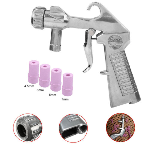 Sandblaster Air Siphon Nozzle Kit with 4 Ceramic Nozzles 2