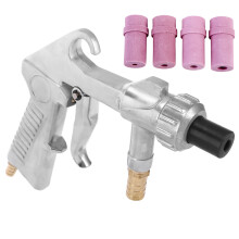 Sandblaster Air Siphon Nozzle Kit with 4 Ceramic Nozzles