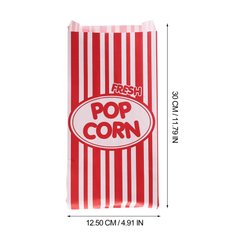 100pcs Paper Popcorn Bags Party Containers Wrapping 1