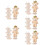 30pcs Wooden Felt Dolls Display Stand Needle Felting Holder 10