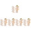 30pcs Wooden Felt Dolls Display Stand Needle Felting Holder 5