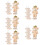 30pcs Wooden Felt Dolls Display Stand Needle Felting Holder 11