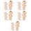 30pcs Wooden Felt Dolls Display Stand Needle Felting Holder 7