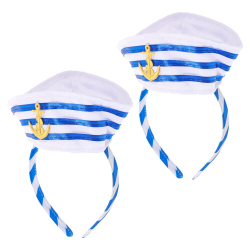 10pcs Captain Hat Headband Sailor Accessory 2