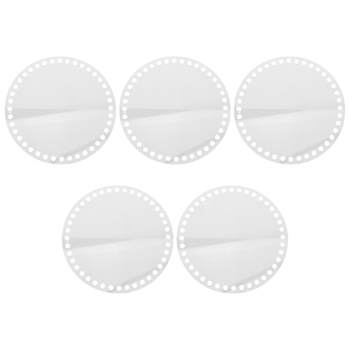 10pcs Acrylic Bag Bottom Base Clear Weaving Board for Crochet Bags 1