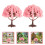 18Stk Mini Baum Modell Pink ABS Kirschblüte Künstlich Für Landschaft 11