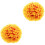 2Pcs Orange Artificial Topiary Ball Plastic Hanging Decor for Ceiling 5