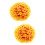 2Pcs Orange Artificial Topiary Ball Plastic Hanging Decor for Ceiling 9