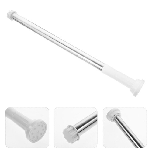 Adjustable Stainless Steel Shower Curtain Tension Rod 2