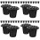 40pcs Plastic Cemetery Vase 16-Hole Flower Holder 7