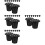 40pcs Plastic Cemetery Vase 16-Hole Flower Holder 9