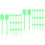 600Pcs Fire Extinguisher Pull Pin Seals Green Plastic Safety Tags 6