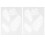 2pcs Plastic Coffee Latte Art Stencils Reusable 1