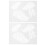 2pcs Plastic Coffee Latte Art Stencils Reusable 4