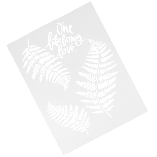 2pcs Plastic Coffee Latte Art Stencils Reusable 2