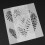 2pcs Plastic Coffee Latte Art Stencils Reusable 6