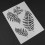 2pcs Plastic Coffee Latte Art Stencils Reusable 10