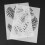 2pcs Plastic Coffee Latte Art Stencils Reusable 9