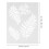 2pcs Plastic Coffee Latte Art Stencils Reusable 2