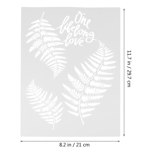 2pcs Plastic Coffee Latte Art Stencils Reusable 1