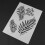 2pcs Plastic Coffee Latte Art Stencils Reusable 11