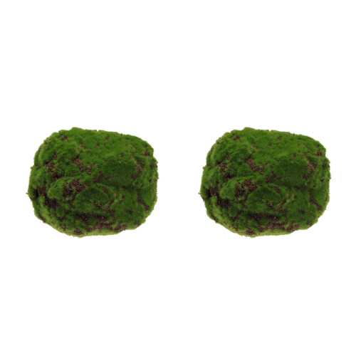 2pcs Simulation Natural Dried Moss Home Flowerpot Ornament 2