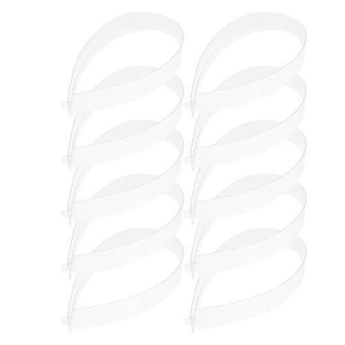 100pcs Plastic Shirt Collar Strips Transparent 2