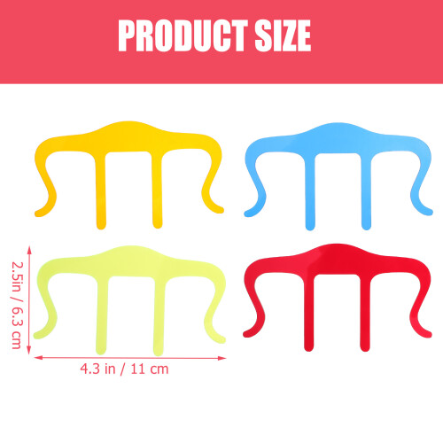 4pcs M-Shaped Acrylic Music Sheet Clips 1
