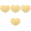 8pcs Acrylic Heart Shape Bag Bottom Base with Holes 5