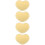 8pcs Acrylic Heart Shape Bag Bottom Base with Holes 10