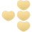 8pcs Acrylic Heart Shape Bag Bottom Base with Holes 8