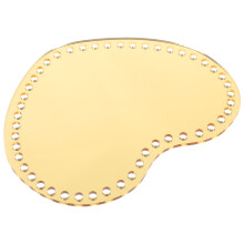 8pcs Acrylic Heart Shape Bag Bottom Base with Holes