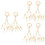6pcs Kitchen Fruit Vegetable Hanging Rope Banana Hooks 8