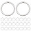 120pcs Flat Key Rings Metal Split Circles for Keychains 2