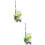 2Pcs White Artificial Flower Sushi Plate Decorations for Hotel Dining 9