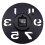 Hollow-Out 3D Big Digits Round Wall Clock Black 2