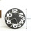 Hollow-Out 3D Big Digits Round Wall Clock Black 3