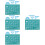 4 Sets Mini Doll School Supplies Ruler Mat Learning Props 7