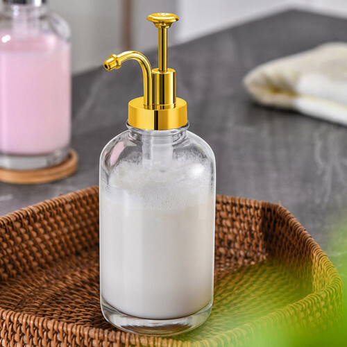 2pcs Transparent Glass Coffee Syrup Dispenser Bottles 2