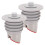 2Pcs Kitchen Drain Valve Silicone Seal Plug Anti Clogging Backflow 1
