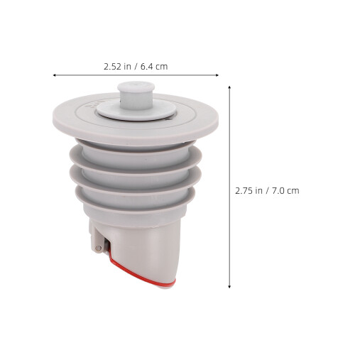 2Pcs Kitchen Drain Valve Silicone Seal Plug Anti Clogging Backflow 1