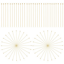 100St Gouden Sieraden Ball Pins Handgemaakt Accessoires Metaal