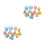 4sets Transparent 3D Geometry Shapes Math Teaching Tools 10