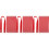 30Pcs Soft Fabric Mini Scarf Red Double-Sided Plush Doll Accessory 6