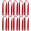 30Pcs Soft Fabric Mini Scarf Red Double-Sided Plush Doll Accessory 2