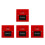 4pcs Wired Security Button Break Glass Fire Alarm Exit Release 10