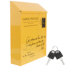 Outdoor Wall Mount Letter Box Yellow Suggestion Box